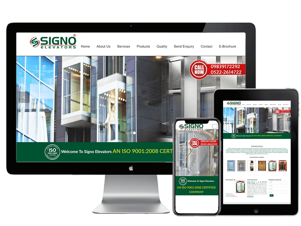 Webmingo | Our Works | Signo Elevators