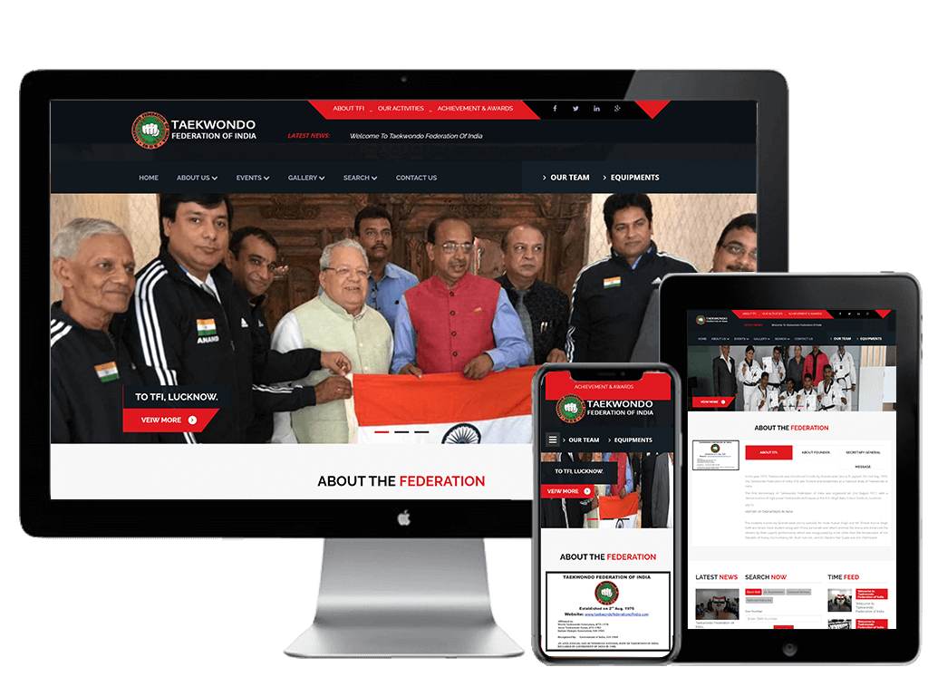 Webmingo | Our Works | Taekwondo Federation of India